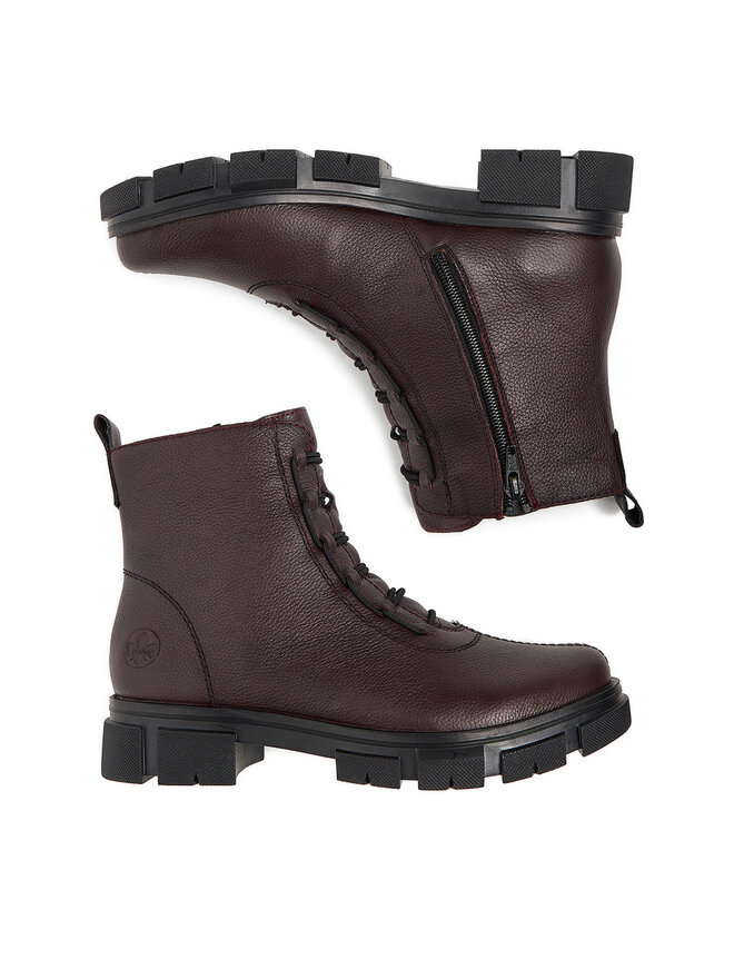 Rieker Schnürschuhe Rieker Y7150-35 Dunkelrot