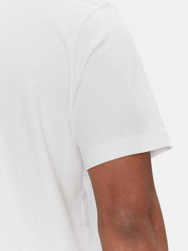 BOSS BOSS T-Shirt Tee Print Striped C 50537845 Weiß Relaxed Fit