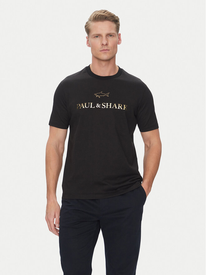 Paul&Shark Paul&Shark T-Shirt C0P1239 Μαύρο Regular Fit
