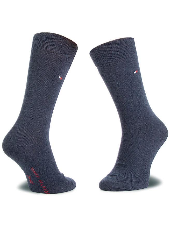 Tommy Hilfiger 2 pár hosszú szárú férfi zokni Tommy Hilfiger 371111 Sötétkék