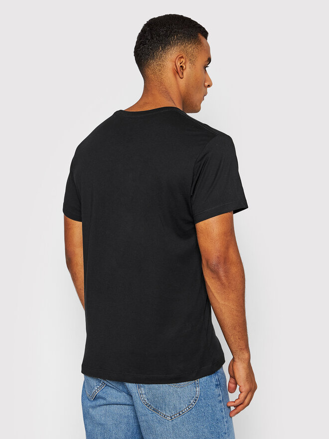 Pepe Jeans Pepe Jeans Marškinėliai Eggo PM508208 Juoda Regular Fit
