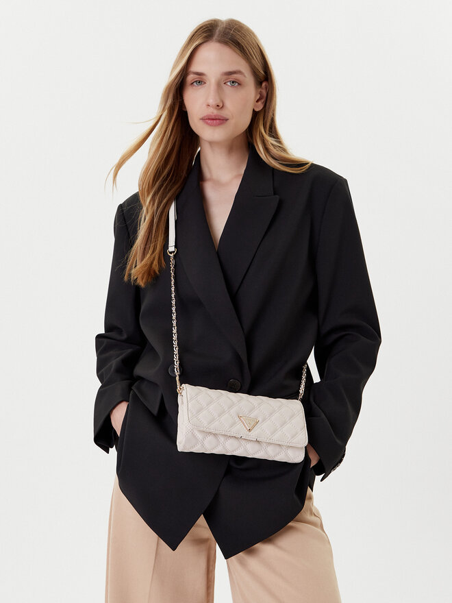 Guess Ročna torba Guess Giully II Mini HWQG96 73750 Écru