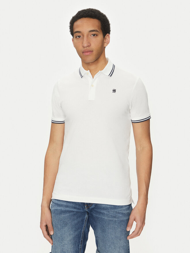 G-Star Raw G-Star Raw Polo marškinėliai Dunda D17127-5864 Balta Regular Fit