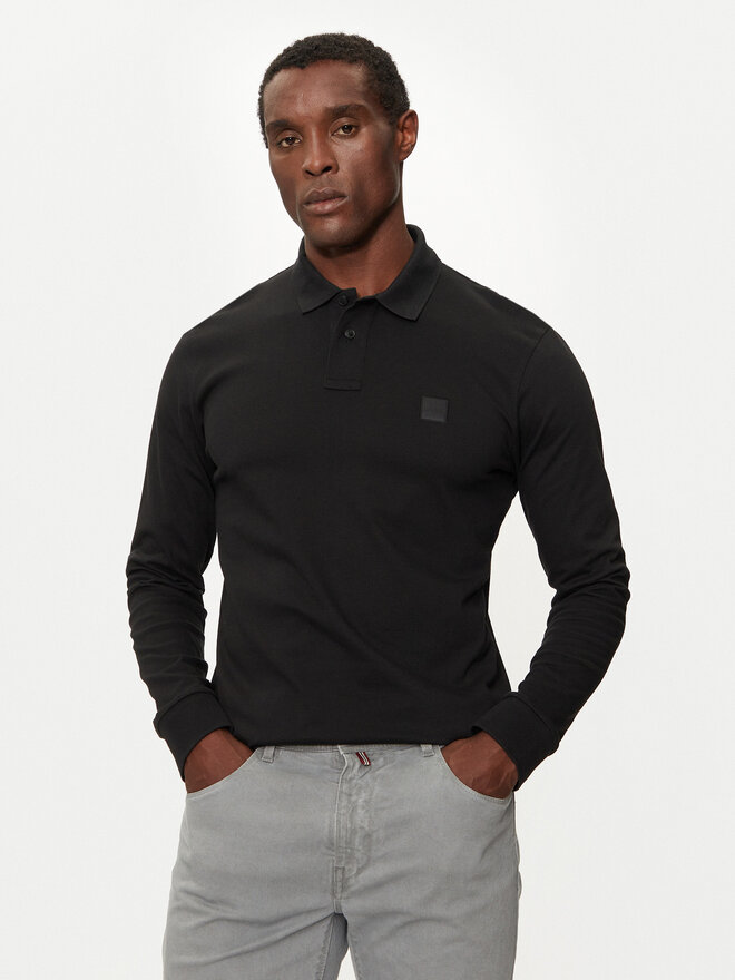 BOSS Boss Pólóing Passerby 50507704 Fekete Slim Fit