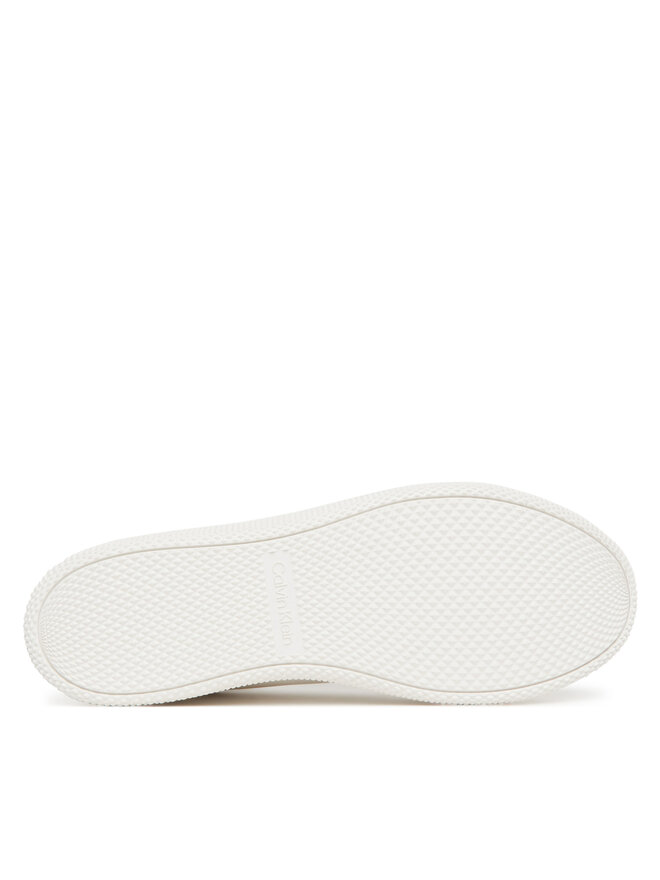 Calvin Klein Snīkeri Calvin Klein Low Top Lace Up Tmbl Lth HM0HM01803 Balts