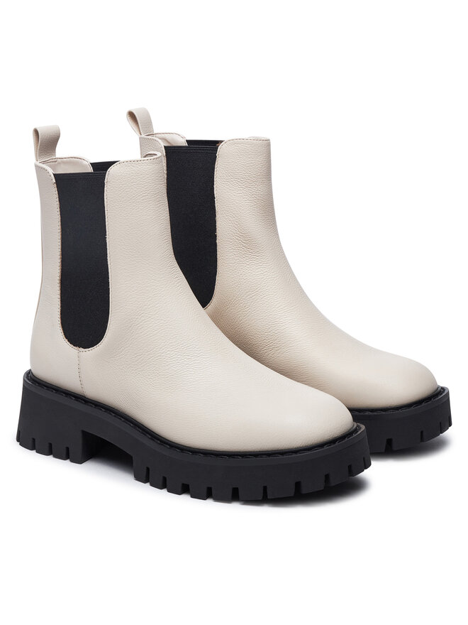 MICHAEL Michael Kors Jātnieku stila puszābaki MICHAEL Michael Kors Asher 40F4ASFE5L Bēšs