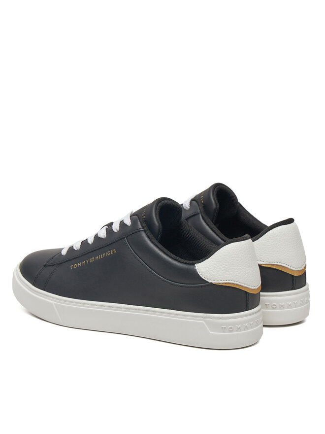 Tommy Hilfiger Sneakersy Tommy Hilfiger Essential Court Sneaker FW0FW08320 Czarny