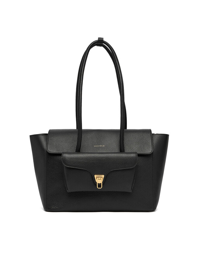 Coccinelle Handtasche Coccinelle T8A Coccinelle Double Beat E1 T8A 11 02 01 Schwarz