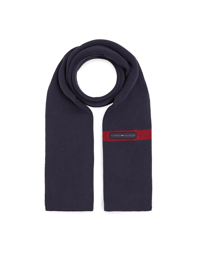 Tommy Hilfiger Шарф Tommy Hilfiger Th Skyline Knit Scarf AM0AM11496 Cиній