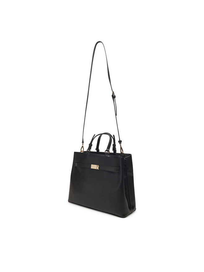 Tommy Hilfiger Τσάντα Tommy Hilfiger Heritage Satchel AW0AW17211 Μαύρο
