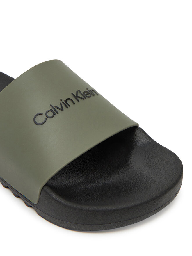 Calvin Klein Chanclas Calvin Klein Chunky Pool Slide Rub HM0HM01063 Verde