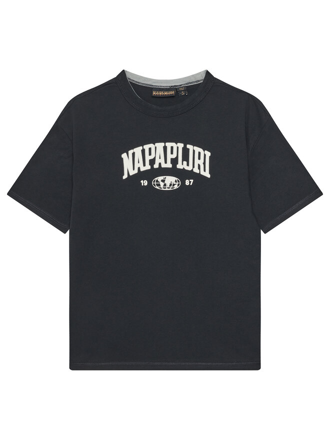 Napapijri Napapijri Marškinėliai S-Inot NP0A891F D Juoda Regular Fit