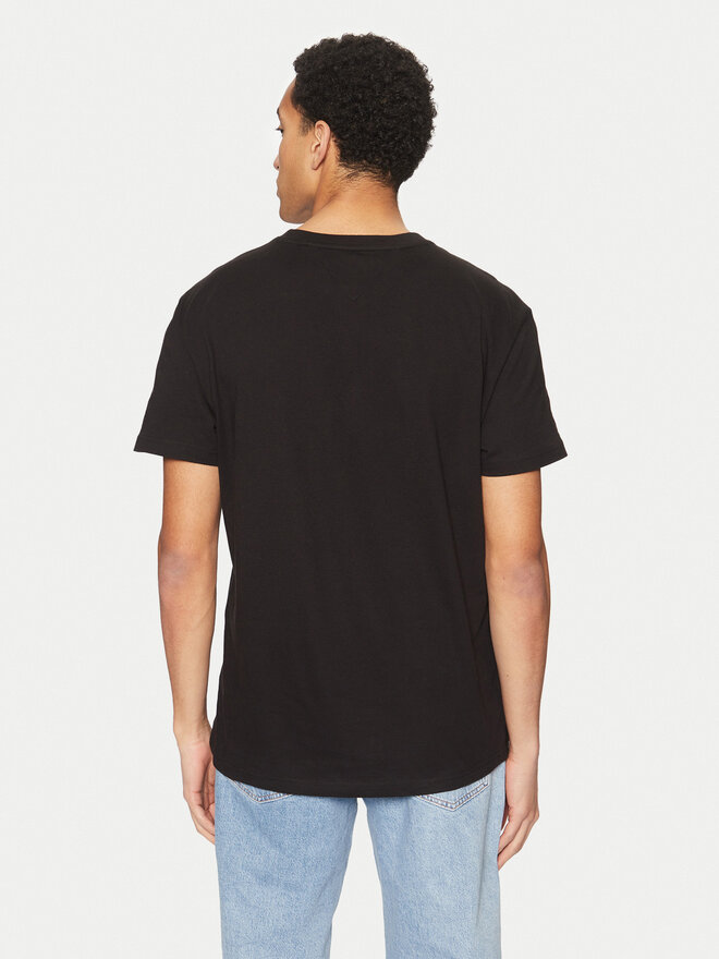 Tommy Jeans Tommy Jeans Marškinėliai Signature DM0DM21109 Juoda Regular Fit