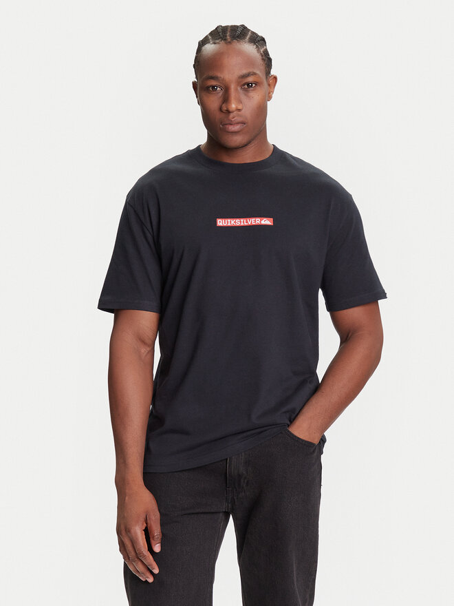 Quiksilver Quiksilver Marškinėliai Dna Clicker Tee EQYZT08207 Juoda Comfort Fit