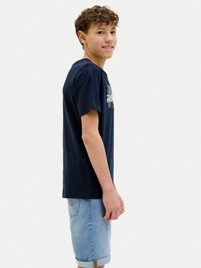Jack&Jones Junior Jack&Jones Junior T-Shirt Hawaii 12269916 Dunkelblau Standard Fit