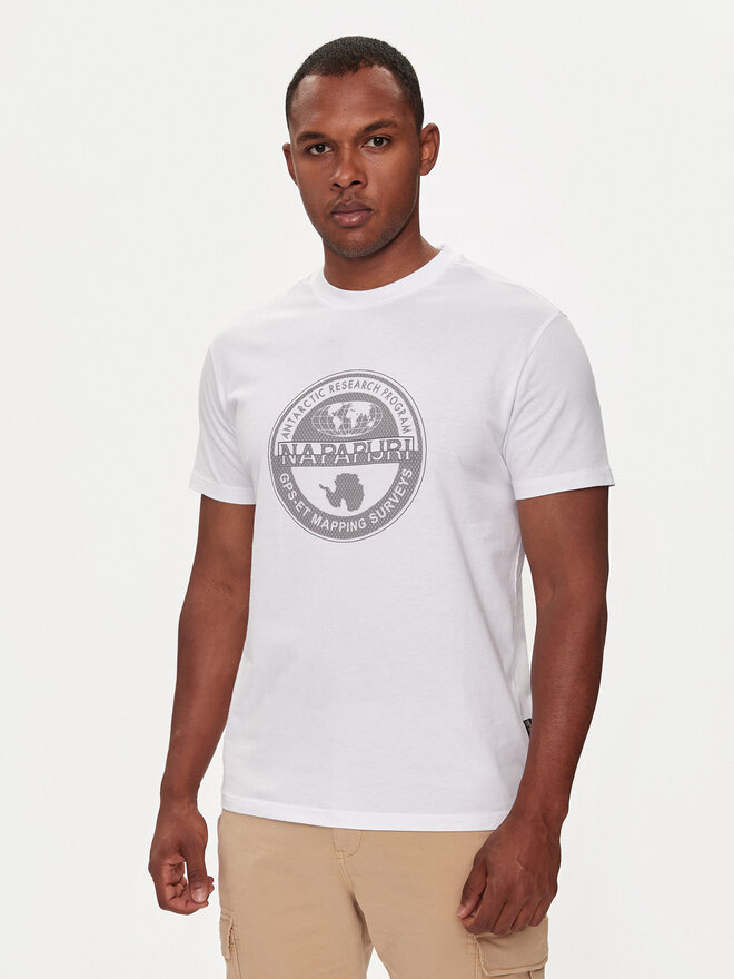 Napapijri Napapijri Camiseta S-Bollo NP0A4I3C Blanco Regular Fit