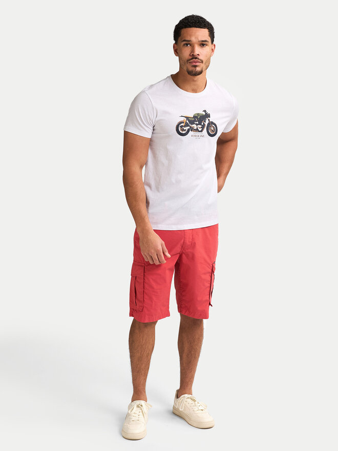 Petrol Industries Petrol Industries Camiseta M-1050-TSR671 Blanco Regular Fit