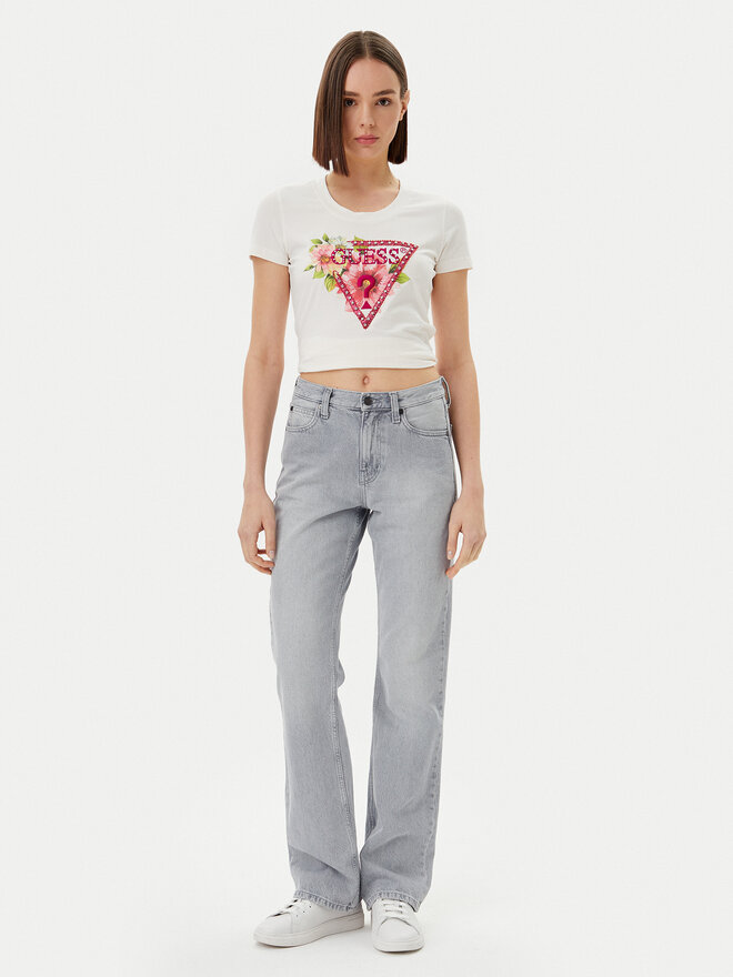 Guess Guess Camiseta W5GI10 J1314 Blanco Slim Fit