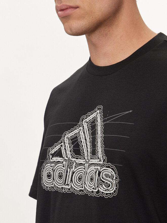 adidas adidas T-Shirt Growth Badge Graphic IN6258 Schwarz Regular Fit