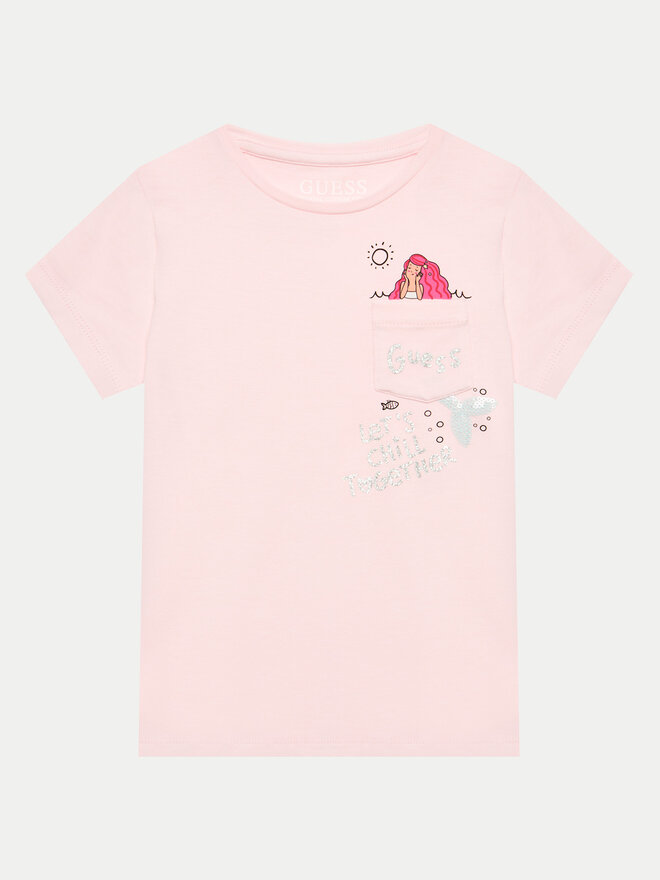 Guess Guess Camiseta K4GI19 K6YW4 Rosa Regular Fit