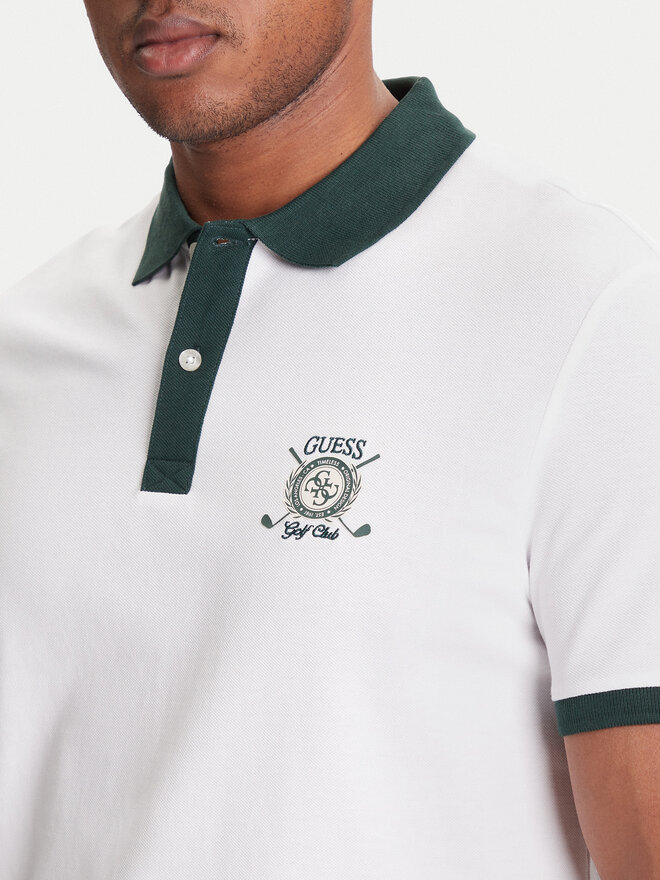Guess Guess Polo marškinėliai M5YP03 KCJV1 Balta Regular Fit