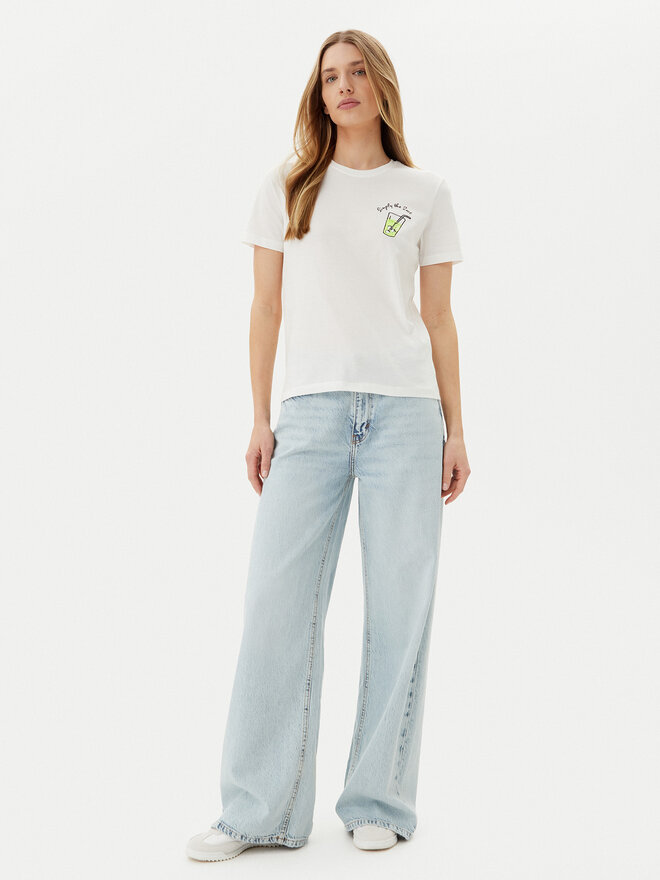 ONLY ONLY Футболка Kita 15349150 Білий Regular Fit