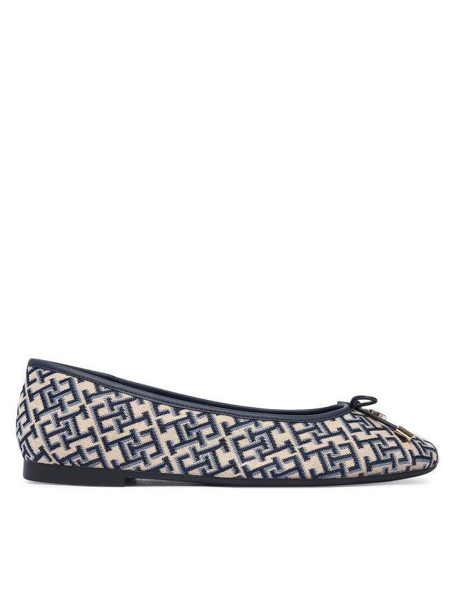 Tommy Hilfiger Ballerinas Tommy Hilfiger Th Charm Jacquard Ballerina FW0FW09504 Bunt
