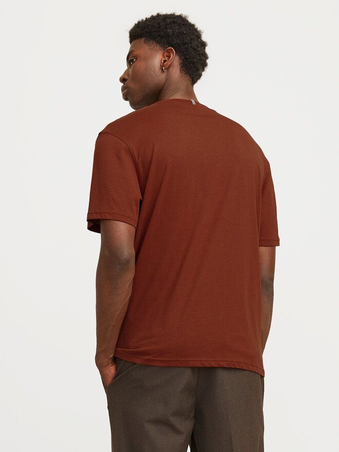 Jack&Jones Jack&Jones Majica Fredeiksberg 12262492 Rjava Regular Fit