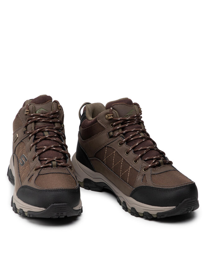 Skechers Trapery Skechers Melano 204477/CHOC Brązowy