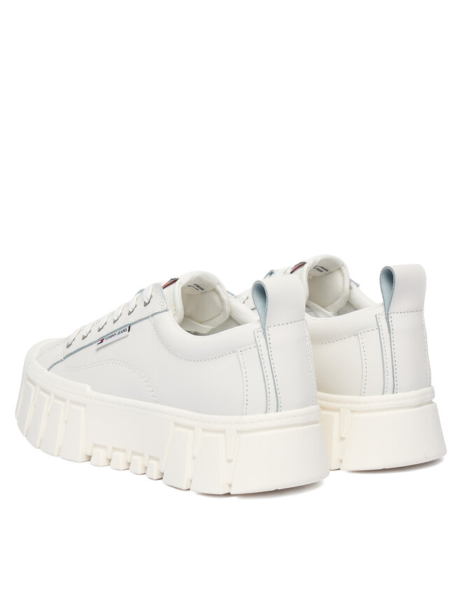 Tommy Jeans Sneakers Tommy Jeans Tjw Vulc Flatform Leather EN0EN03008 Weiß