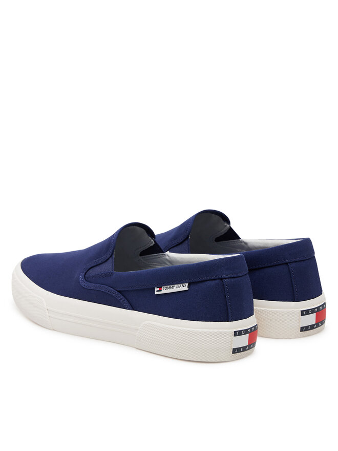 Tommy Jeans Tenisówki Tommy Jeans Slip On Canvas Color EM0EM01544 Granatowy