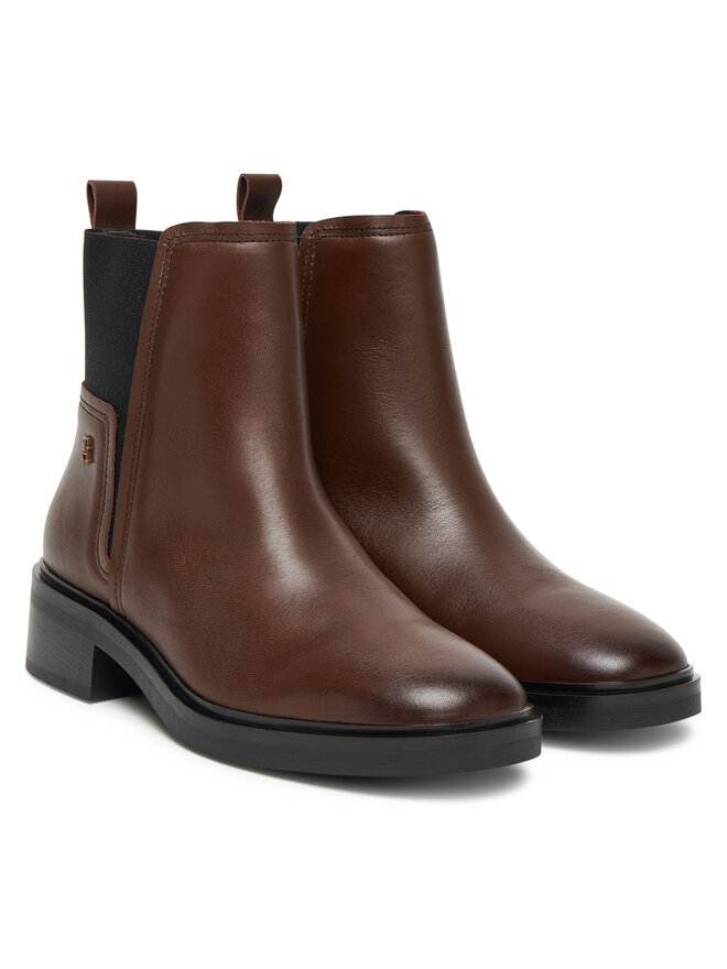 Tommy Hilfiger Боти тип челси Tommy Hilfiger Minimal FW0FW08978 Кафяв
