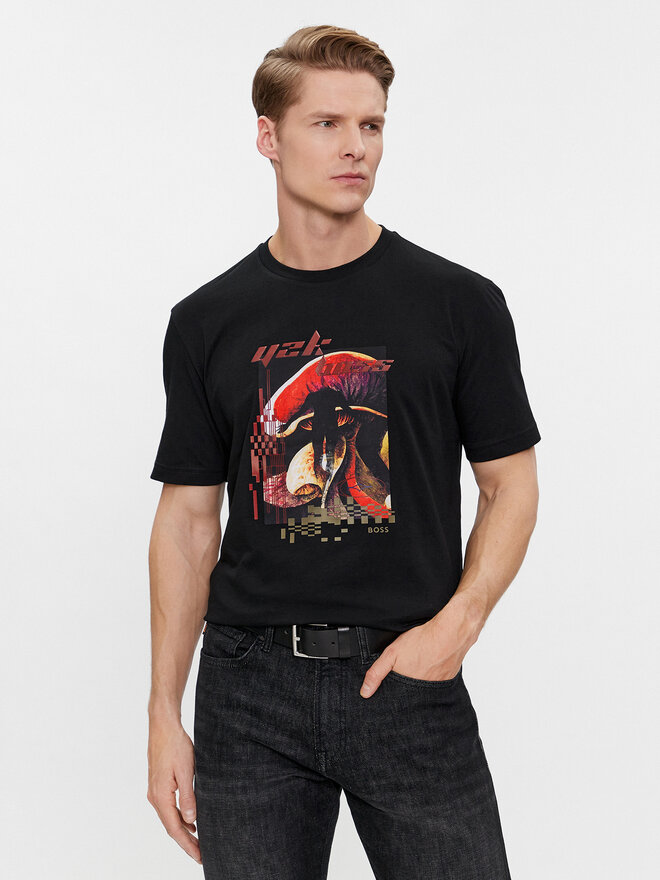 BOSS Boss T-Shirt Teemushroom 50509892 Schwarz Regular Fit