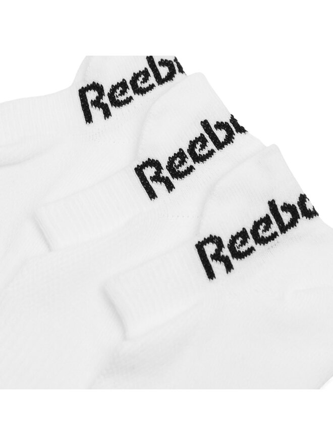 Reebok Set de 3 perechi de șosete joase unisex Reebok R0356P-SS24 (3-pack) Alb