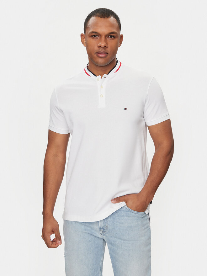 Tommy Hilfiger Tommy Hilfiger Poloshirt Mao MW0MW34752 Weiß Slim Fit