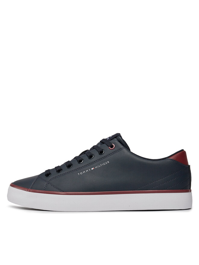 Tommy Hilfiger Tenisice Tommy Hilfiger Th Hi Vulc Core Low Leather FM0FM05041 Tamnoplava