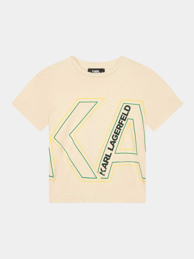 Karl Lagerfeld Kids Karl Lagerfeld Kids Camiseta Z25412 S Blanco Regular Fit