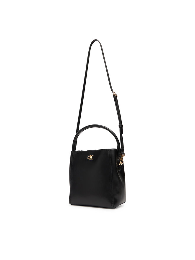 Calvin Klein Ročna torba Calvin Klein Ck Bucket With Strap LV04F3174G Črna