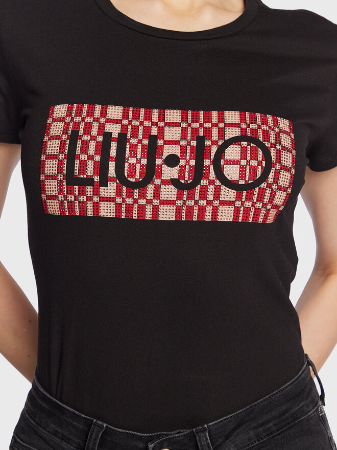 Liu Jo Liu Jo Póló WA3467 JS923 Fekete Regular Fit
