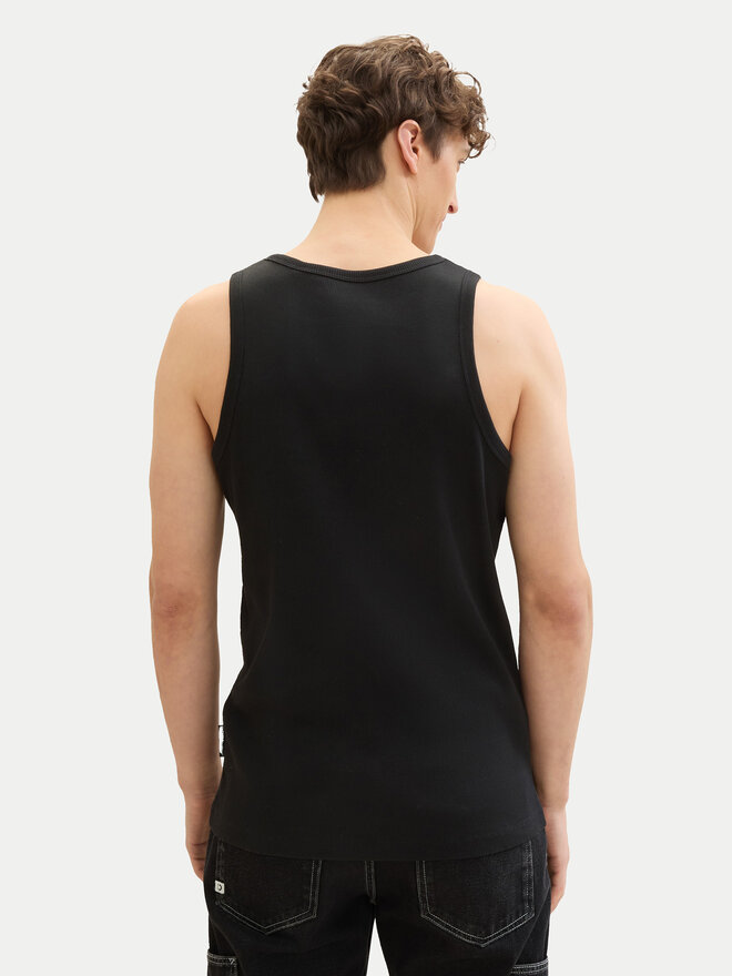 Tom Tailor Denim Tom Tailor Denim Tank top 1042035 Μαύρο Regular Fit