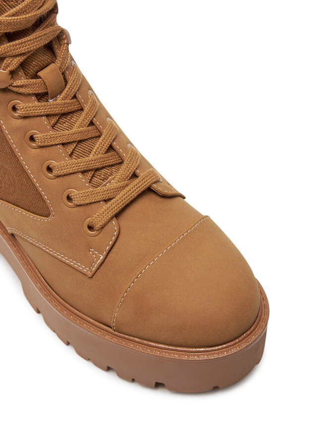 Guess Polokozačky Guess Vaina FLTSLR LEM10 Hnědá