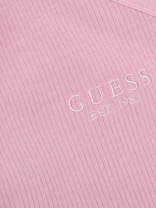 Guess Guess Top J5GI27 KCSK4 Ružičasta Slim Fit