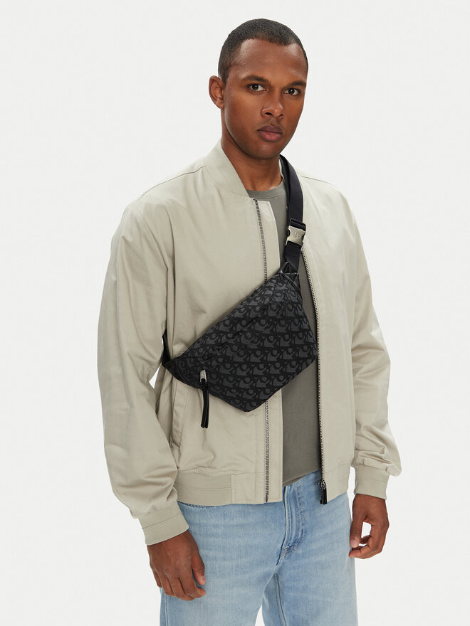 Calvin Klein Jeans Borsetă Calvin Klein Jeans Unstructured Monogram Waistbag LV04G3177G Negru