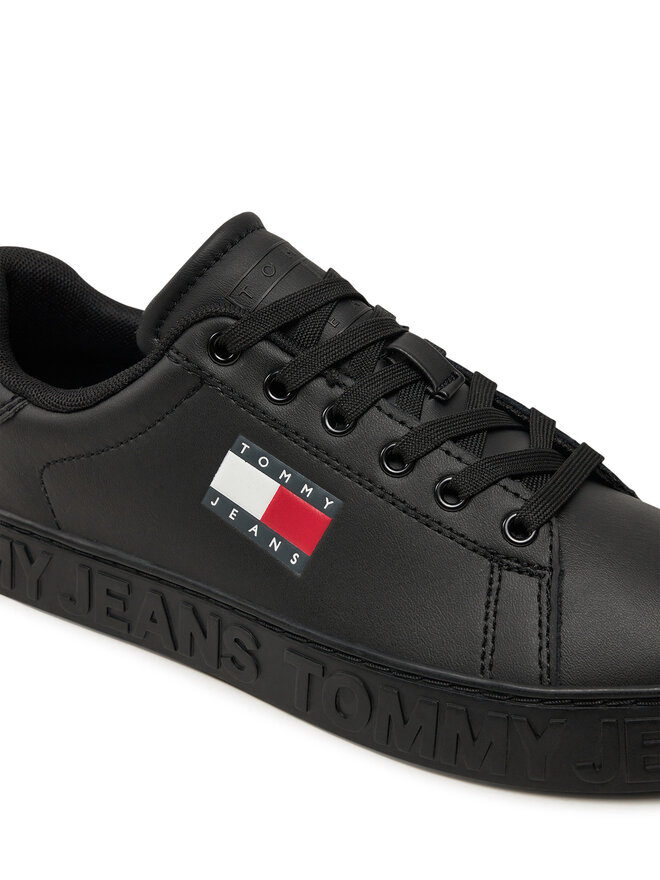 Tommy Jeans Sneakersy Tommy Jeans Tjw Logo Outsole Sneaker Ess EN0EN02703 Czarny