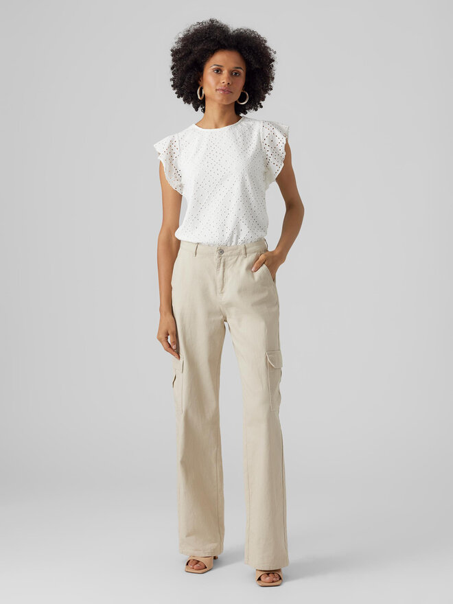 Vero Moda Vero Moda T-Shirt 10286067 Weiß Loose Fit