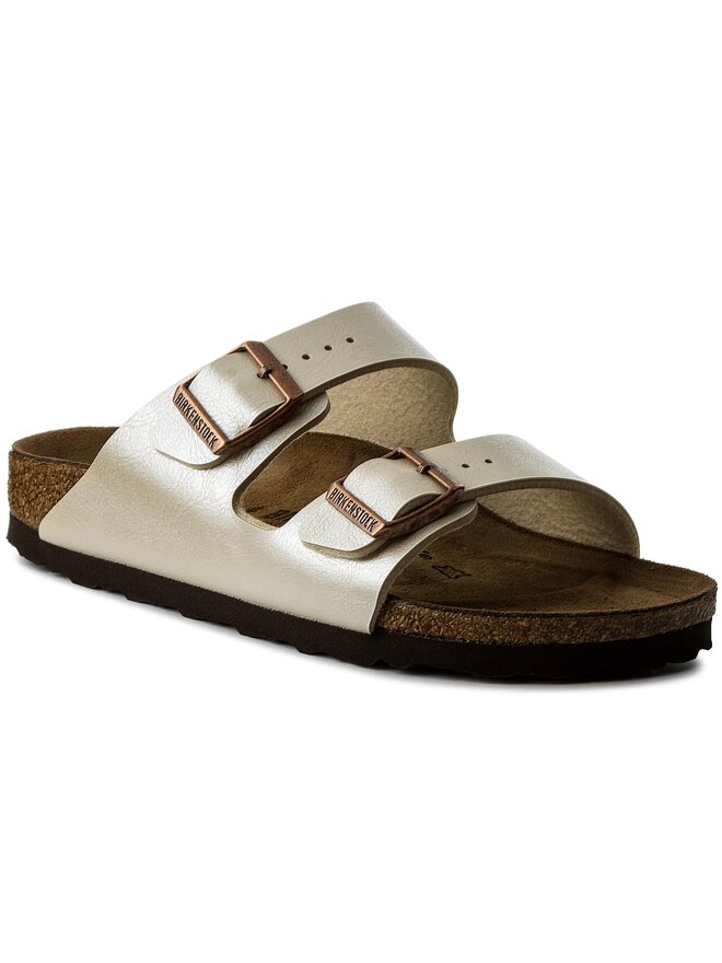 Pantoletten Birkenstock Arizona Bs 1009921 Goldfarben eschuhe