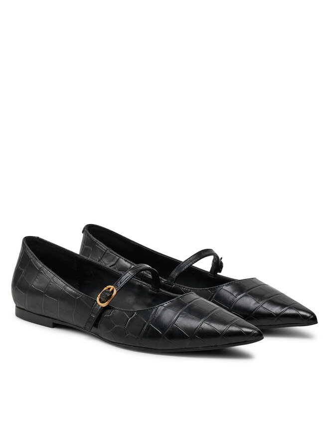TWINSET Baleríny TWINSET 242TGT212 Čierna