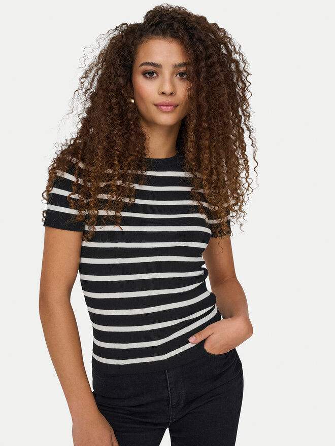 JDY JDY T-Shirt Cirkeline 15307860 Schwarz Slim Fit