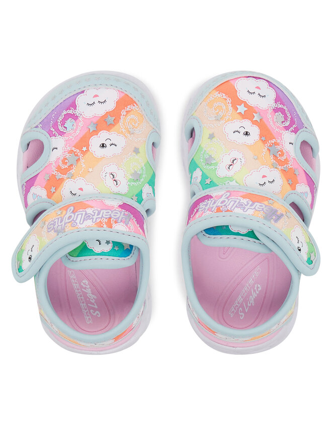 Skechers Sandály Skechers Heart Lights Sandals-Cutie Clouds 302977N/TQMT Tyrkysová