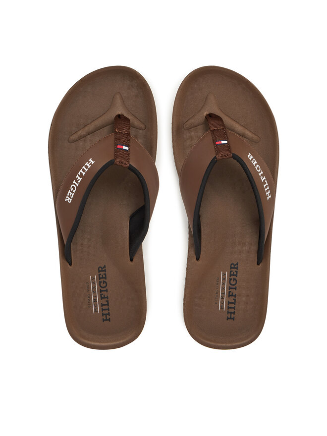 Tommy Hilfiger Σαγιονάρες Tommy Hilfiger Padded Comfort Hilfiger B Sandal FM0FM05440 Καφέ